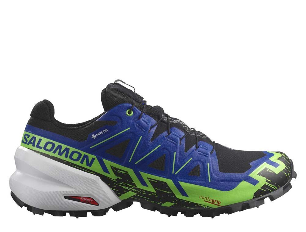 Кроссовки для бега мужские Salomon Spikecross 6 Gore-Tex M Черный и Синий