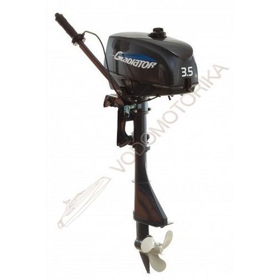 Лодочный мотор GLADIATOR G3.5FHCS 3.5 л.с. двухтактный
