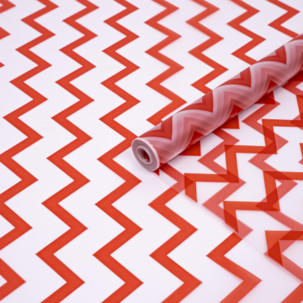 Пленка мат-я Зигзаг КРАСНЫЙ 60см*200гр