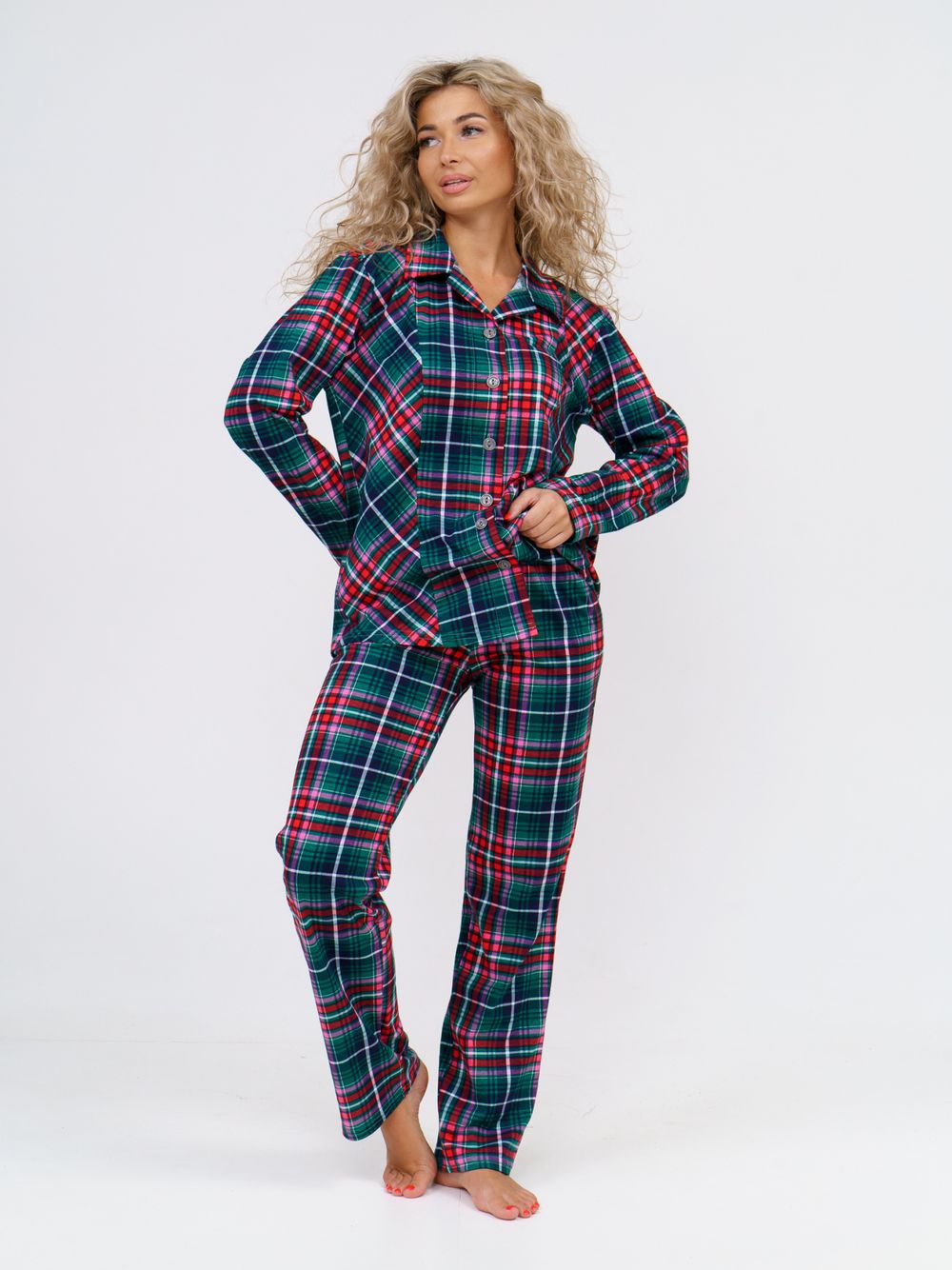 852 Пижама "Зеленая клетка" SveTekst (Акция)