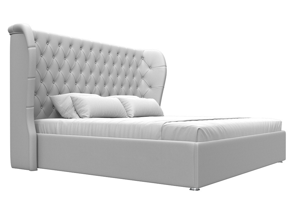 Кровать интерьерная Далия 200, Белый, Экокожа, 108364