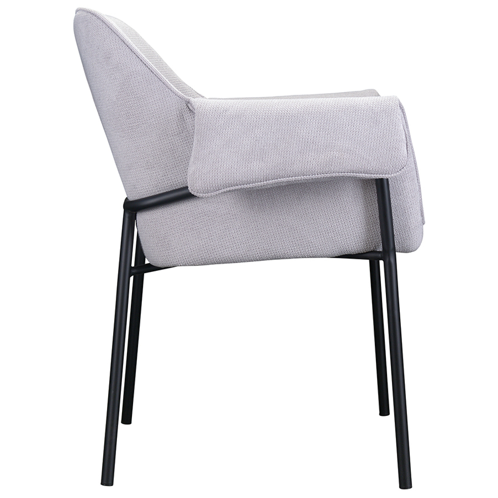 Стул aline, шенилл, светло-серый