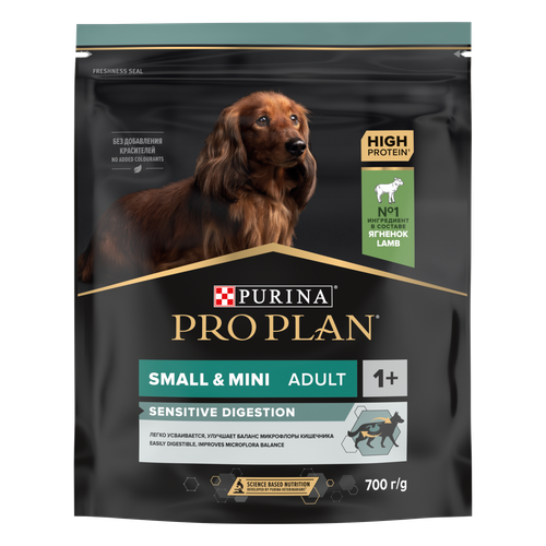 Pro plan корм сухой для взрослых собак мелких пород с ягненком