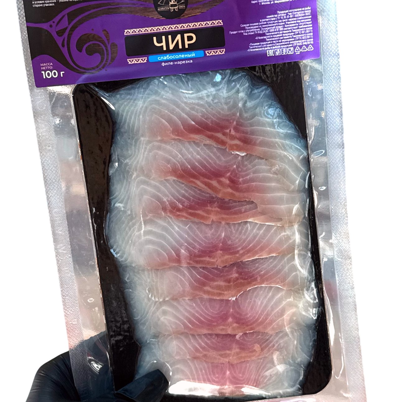 Чир слабой соли нарезка филе, 100 грамм