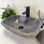 Раковина из речного камня RS-63457 (49*36*15) 0122