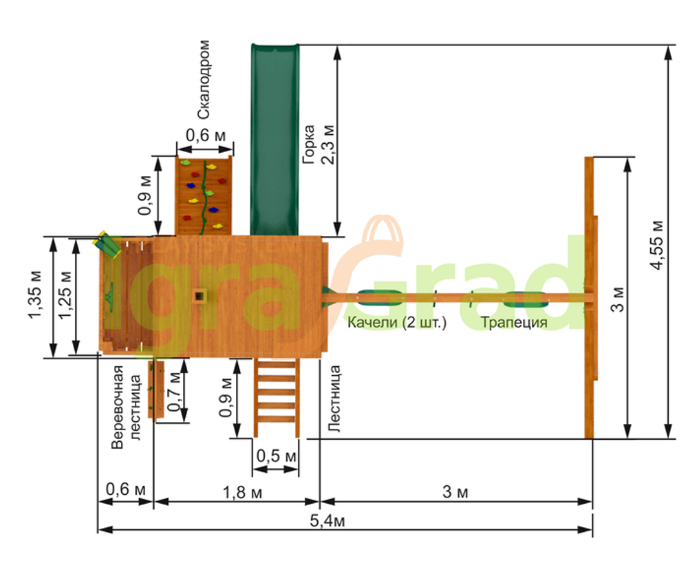 Детская площадка IgraGrad Шато (Дерево)