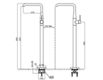 Смеситель для раковины RUBINELLI ELEGANZA RB-L1052GM