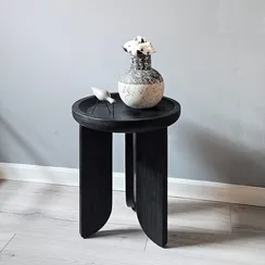 Стол кофейный York, Ø45х50 см, черное дерево