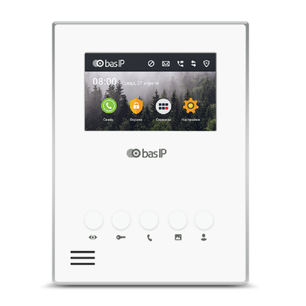 IP Видеодомофон BAS IP AU-04LA WHITE