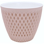 Кашпо для цветов пластиковое 3л d-17,1см «Версаль» Пудровый