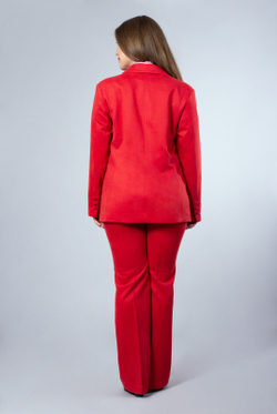 Жакет женский 3561зп, красный #366Кра043561зп