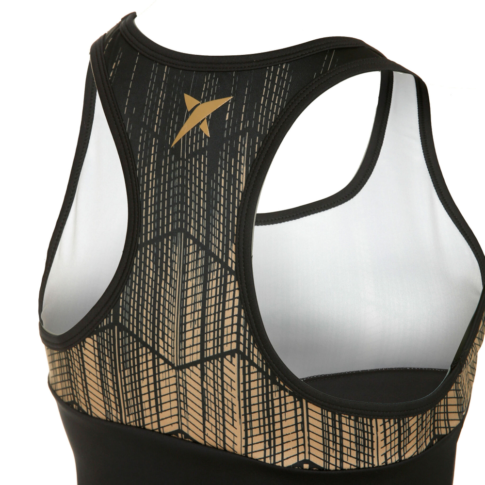 Женская теннисная майка Drop Shot Maday Tank Top Women - Black, Gold