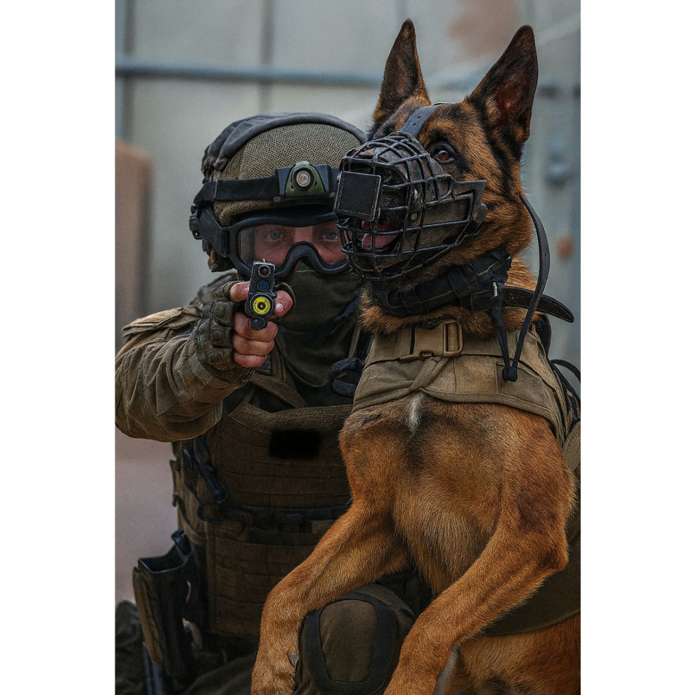 Намордник ударный металлический обливной K9 INDUSTRIES