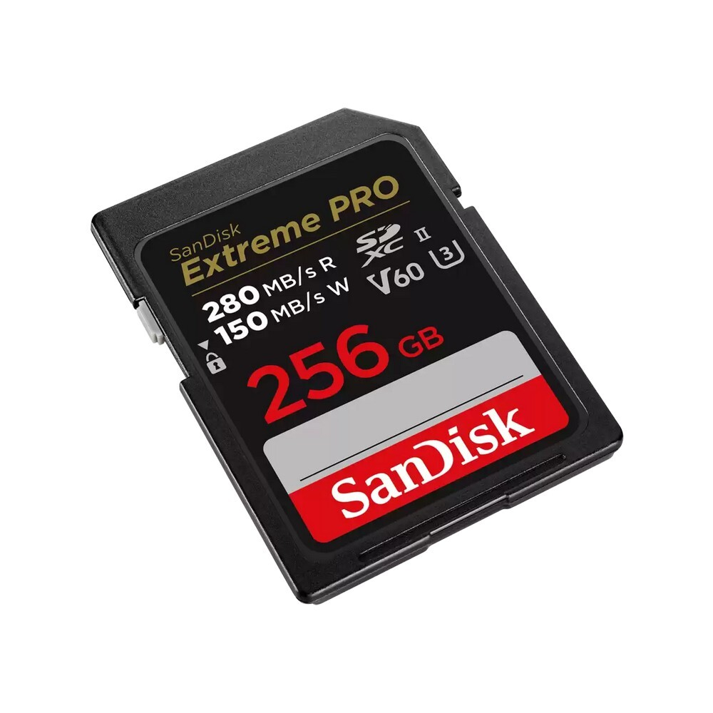 Карта памяти SanDisk Extreme Pro 256GB SDXC™ UHS-II V60, R/W 280/150 МБ/с