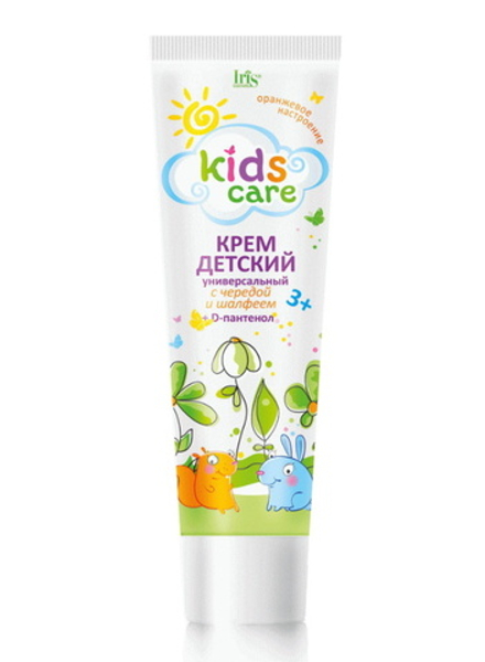 Крем детский "Kids Care" Универсальный с чередой и шалфеем 100г. IRIS
