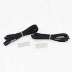 Паракордовые шнурки с огнивом черные 150см