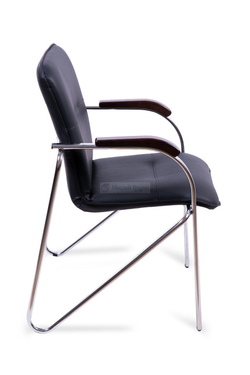 Стул для посетителей Самба хром (Экокожа цветная)