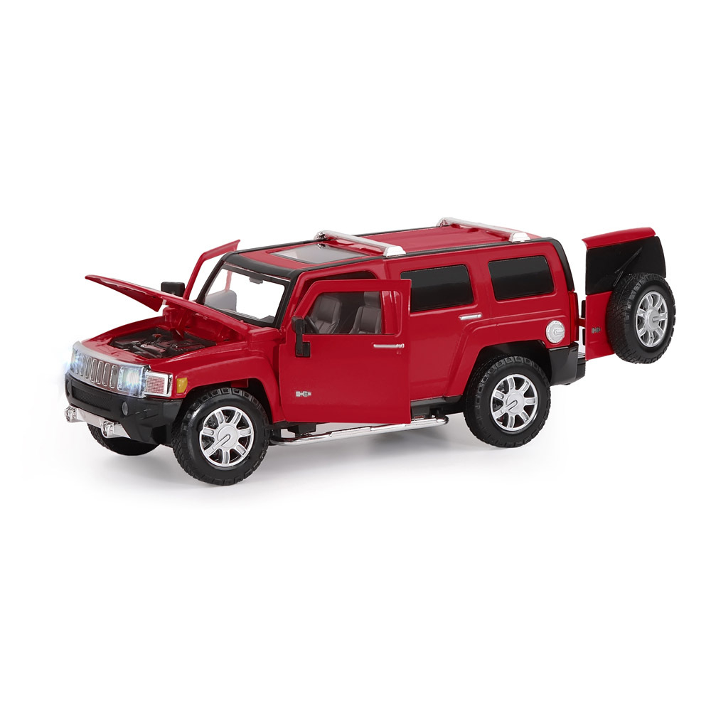 Модель 1:24, Hummer H3, открываются передние и задняя дверь, капот, свет, звук