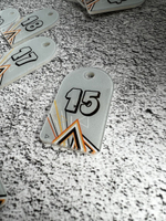 Номерки для ключей 3х5 см