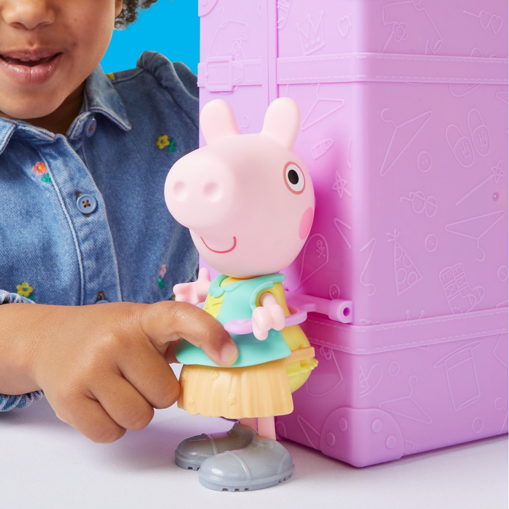Hasbro СВИНКА PEPPA - Шкаф Пеппы Фигурка для переодевания 15 см + аксессуары G1017