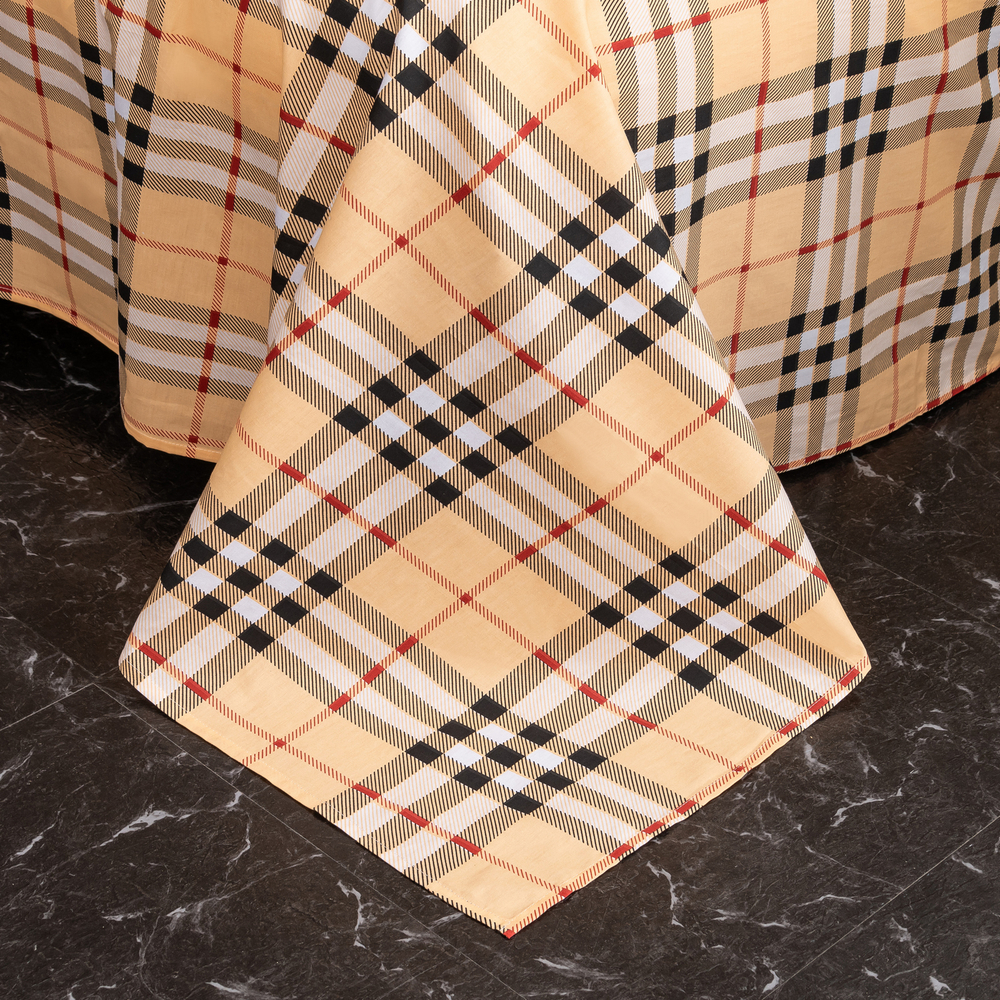 Комплект постельного белья Делюкс Сатин 100% хлопок на резинке LR437