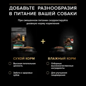 Пауч Pro Plan Opti Savour Weigt для взрослых собак мелких и карликовых пород, склонных к набору веса, с курицей в соусе