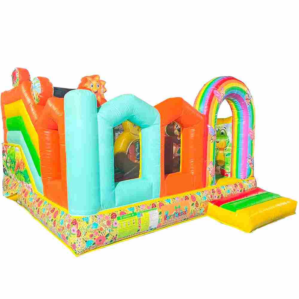 Коммерческий надувной батут «Друзья-зверята 2», 4*4*3 м