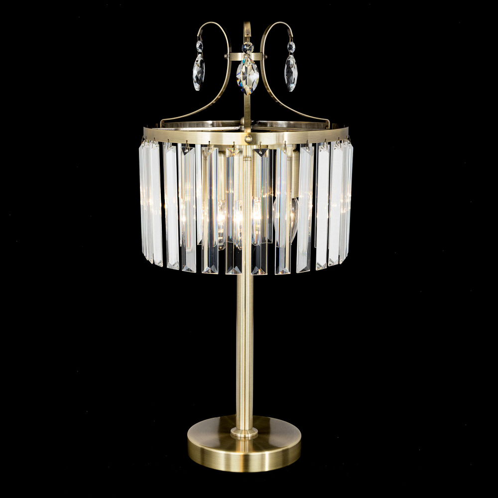 Citilux Инга CL335833 Настольная лампа хрустальная Бронза