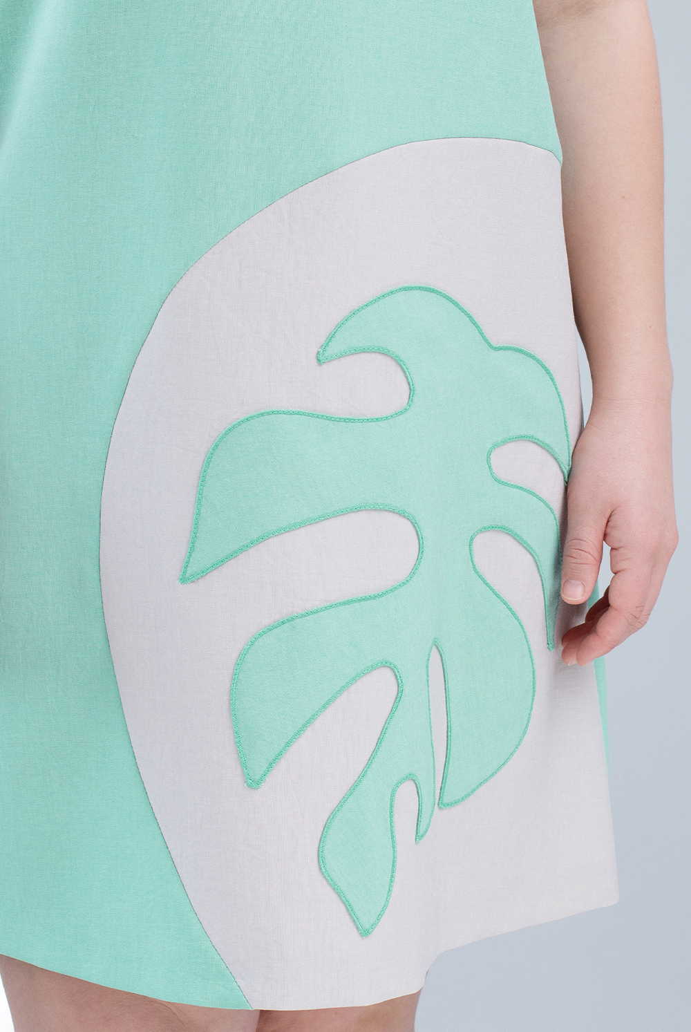 Летнее платье 1595ЛП, мятный #259Мб051595ЛП