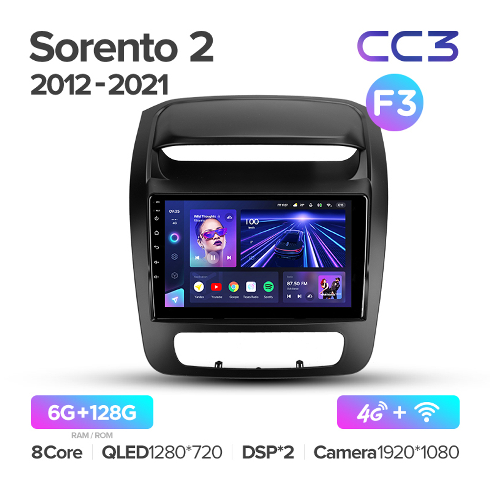 Teyes CC3 9"для KIA Sorento 2 2012-2022