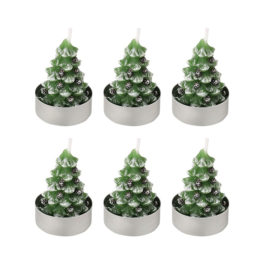 Набор декоративных свечей Enchanted woods из коллекции New Year Essential, 6 шт.