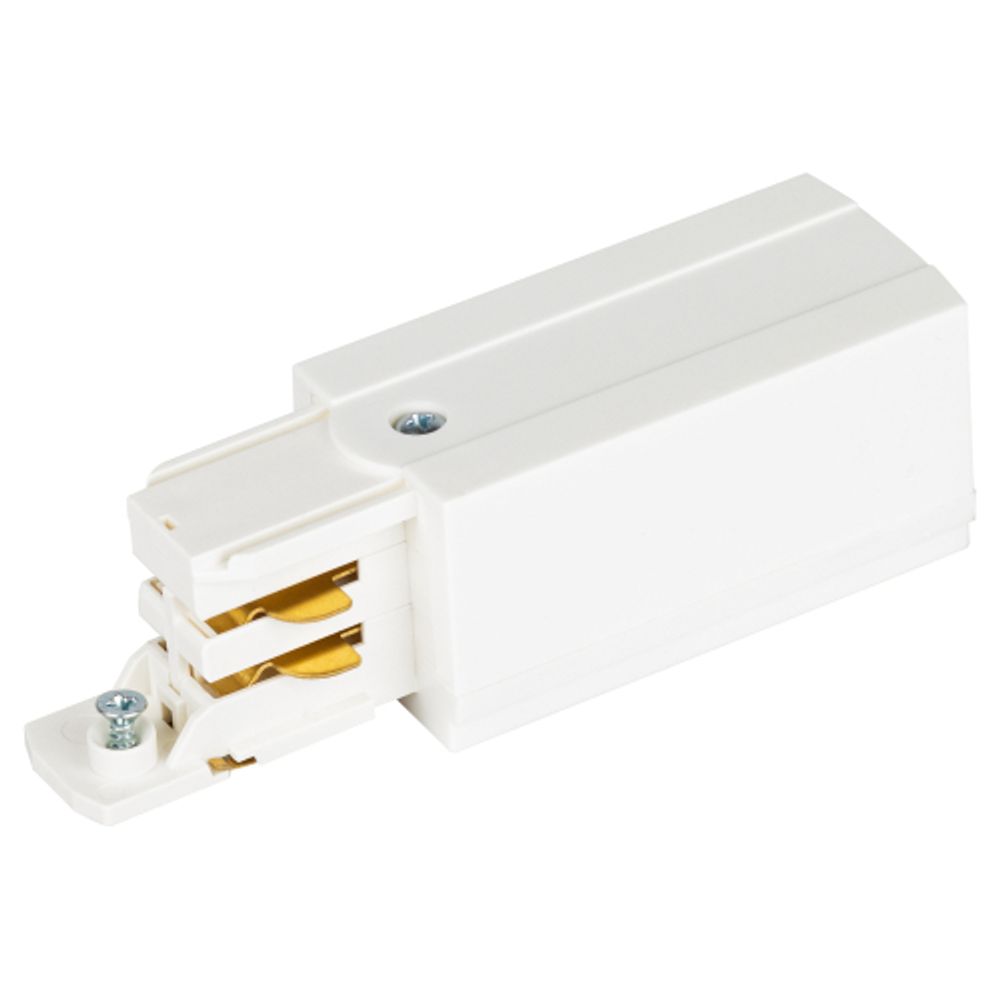 Ввод питания ЭРА STR-30-W-CN-PR типа PR для трехфазного шинопровода правый белый | Трехфазный шинопровод и аксессуары