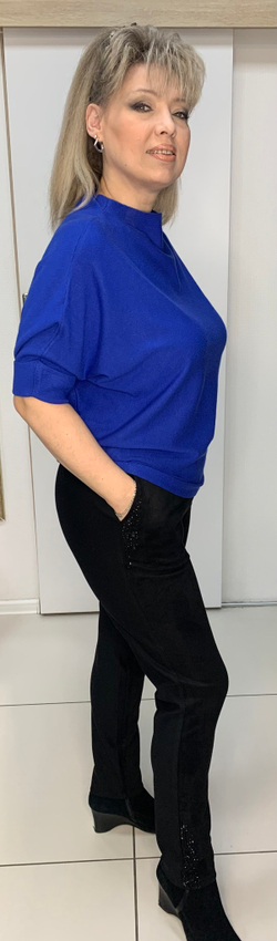 Укороченный джемпер "летучая мышь"