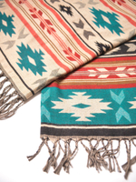Шарф теплый с орнаментом Навахо