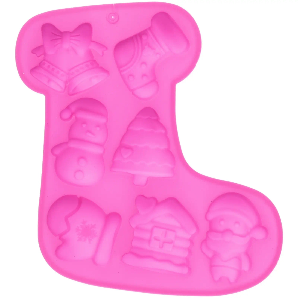 Форма силиконовая «Новогодний носочек» 21*17,6*2,3см