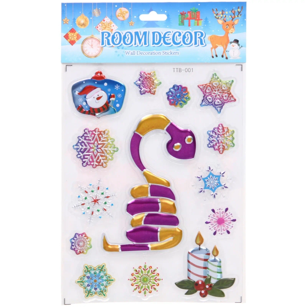 Набор наклеек «Змейки» 15*25 см, микс