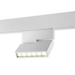 358627 SHINO NT21 065 белый Трековый низковольтный св-к диммируемый с ДУ, со сменой цв.температуры IP20 LED 3000~6500К 12W 48V FLUM