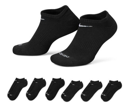 Теннисные носки Nike Everyday Plus Cushioned Training No-Show Socks 6P - Black