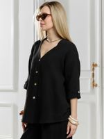 Блузка женская Асель-2 Виотекс ЧЁРНЫЙ