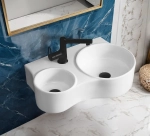 Раковина Double NAPOLI (610х385х180) двойная подвесная Ceruttispa