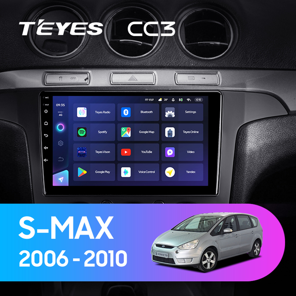 Teyes CC3 9"для Ford S-MAX  2006-2010