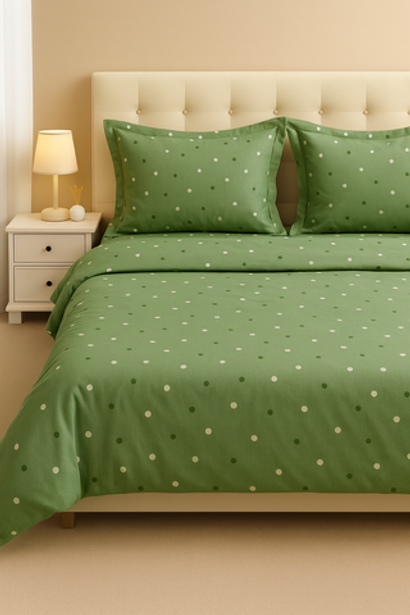 Комплект постельного белья "Горох" сатин, хлопок