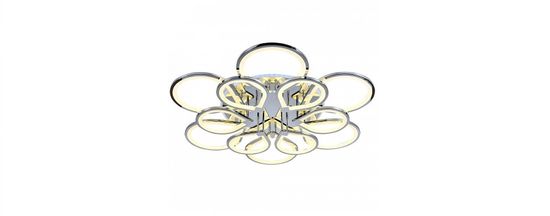 Потолочный светодиодный светильник 8000/6+6 CHR 372W+15W RGB хром Profit Light