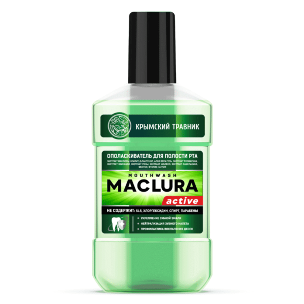 Ополаскиватель для полости рта MACLURA active 250 мл