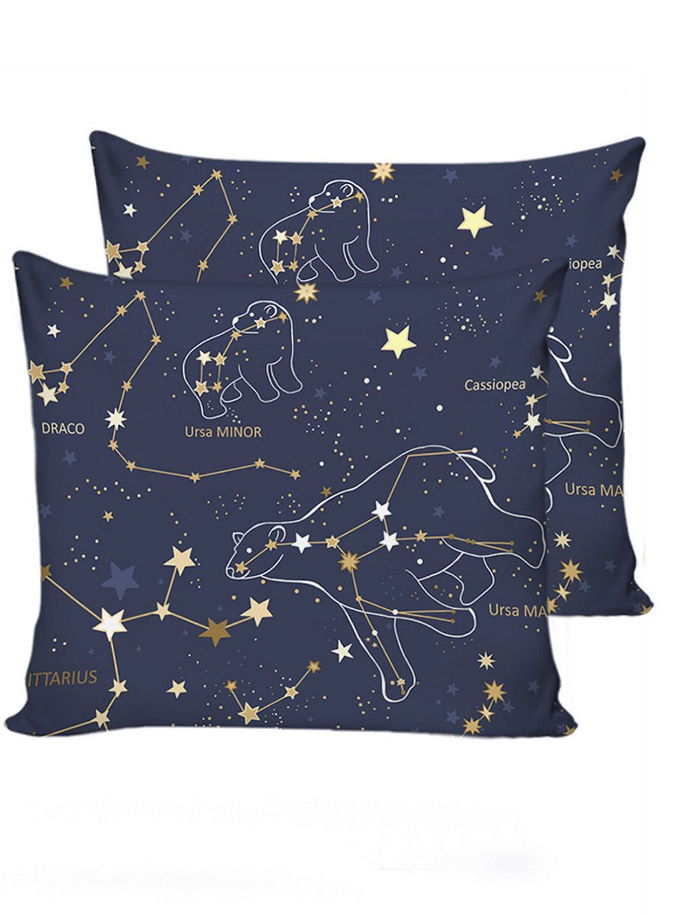 Постельное белье Сказка "Созвездия" семейное Наволочка 70х70 см 2 шт Простынь 240х215 см Пододеяльник 145х215 см(2шт) , поплин