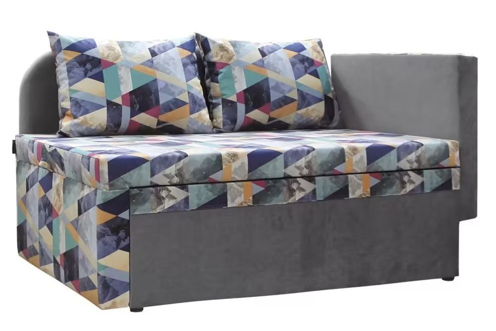 Диван "Мирка" (snow aqua/Ньютон антрацит, 1 категория), Комфорт-S