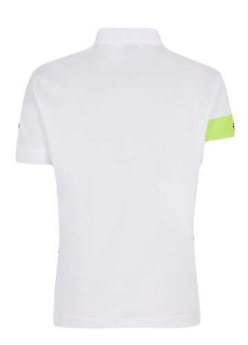 Мужское теннисное поло EA7 Man Jersey Polo Shirt - белый