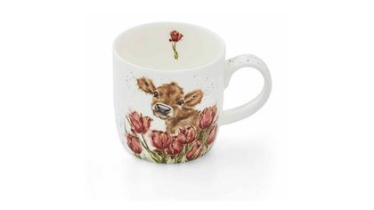 Кружка 310мл Royal Worcester Теленок Бесси и маки
