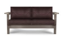 Диван Techno ясень (Дуб натуральный(natur-wood),Винилискожа Mahogany,Винилискожа (Mahogany) цвет № 202)