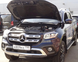 Газовые упоры капота штатные для Mercedes-Benz X-Class 2017-н.в., 2 шт., QALRU6470880024